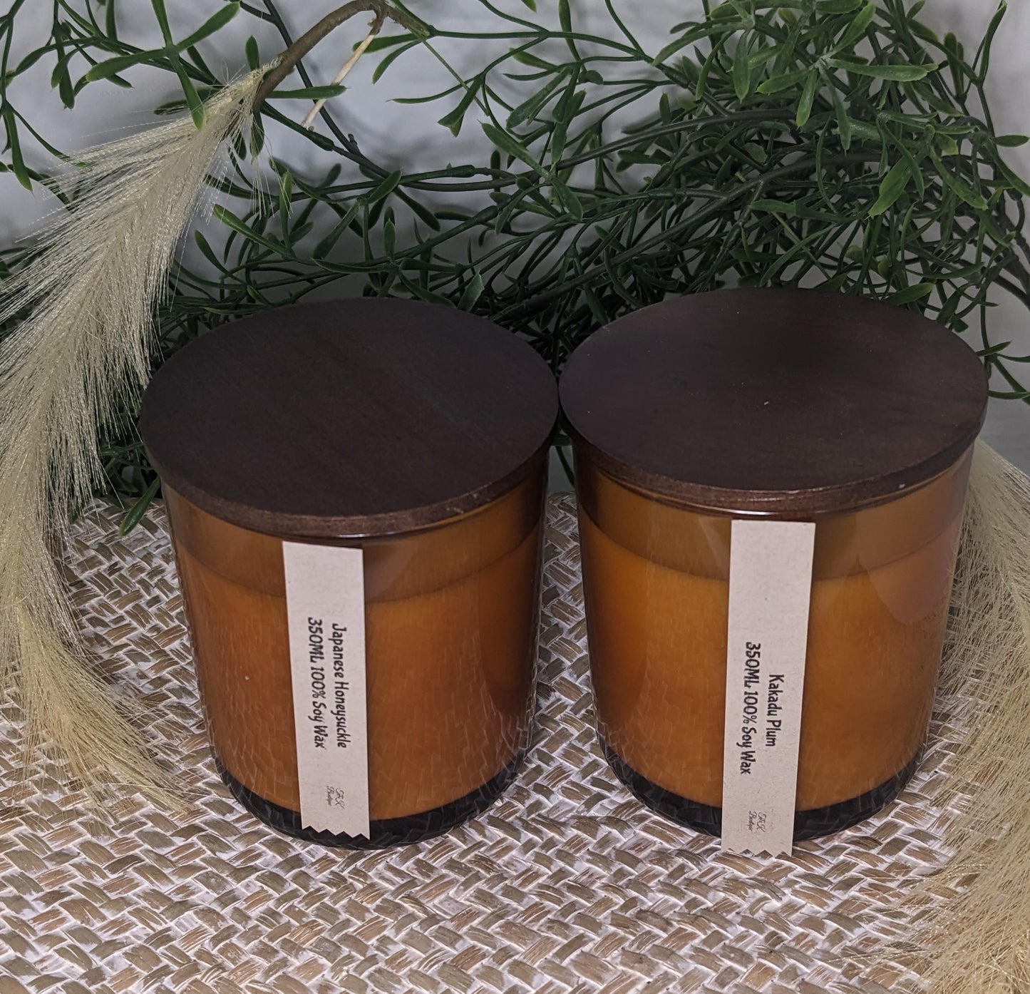 Amber Candle Jars